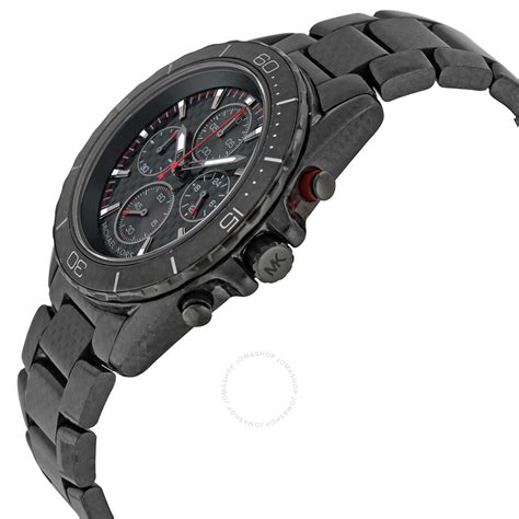 michael kors jetmaster carbon fiber mens watch|JetMaster Black.